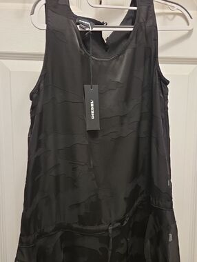 Diesel Dolores Dress With Drawstring Waist And A Very Flouncy Bottom.  Youth16